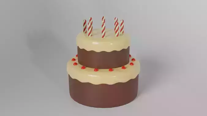 Birthday Cake 3D model