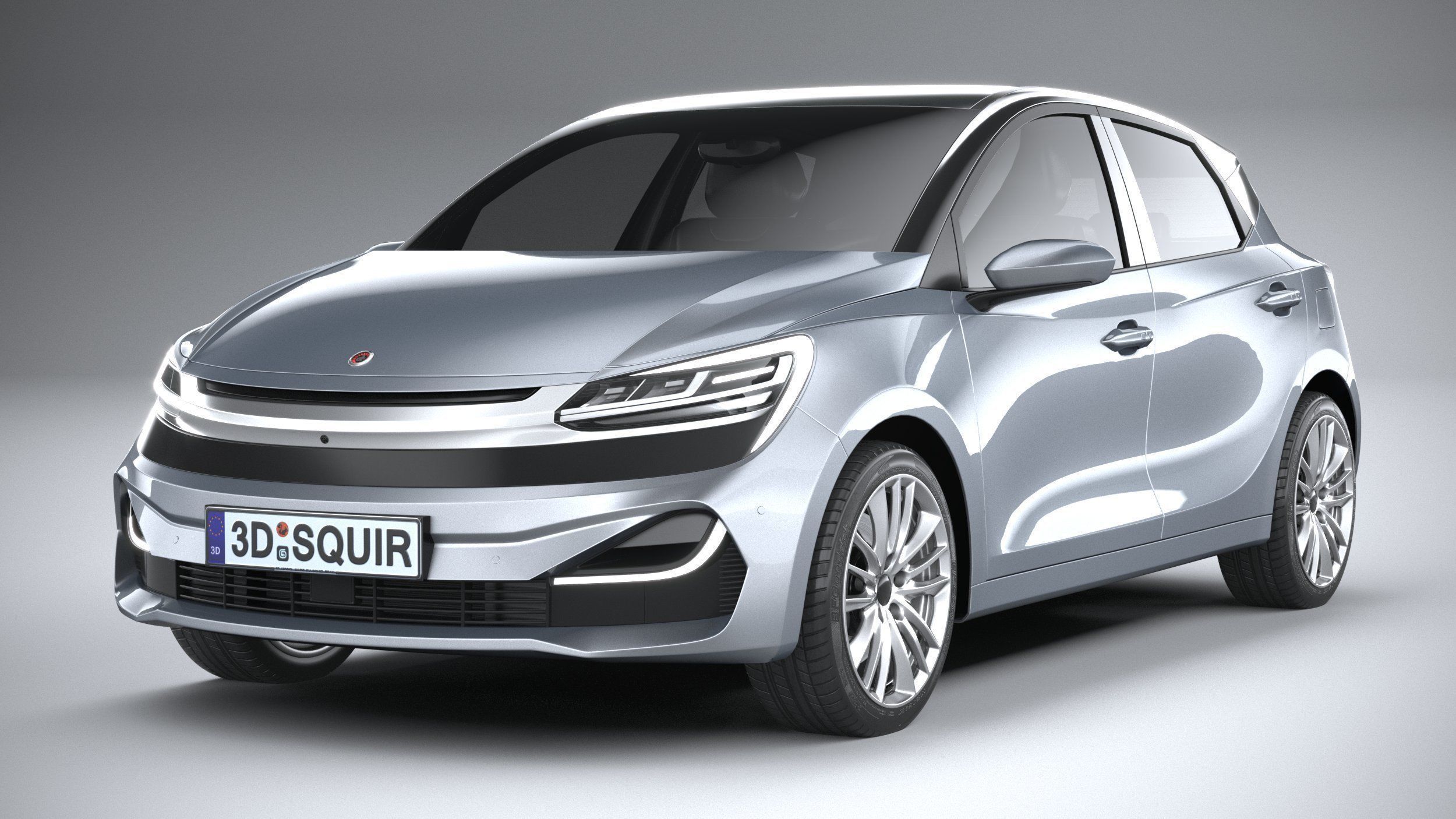 Generic Hatchback v2 2022 3D model_2