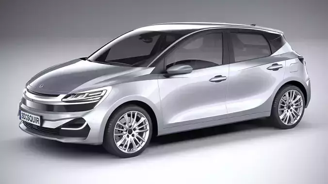 Generic Hatchback v2 2022 3D model Generic Hatchback v2 2022 3D model