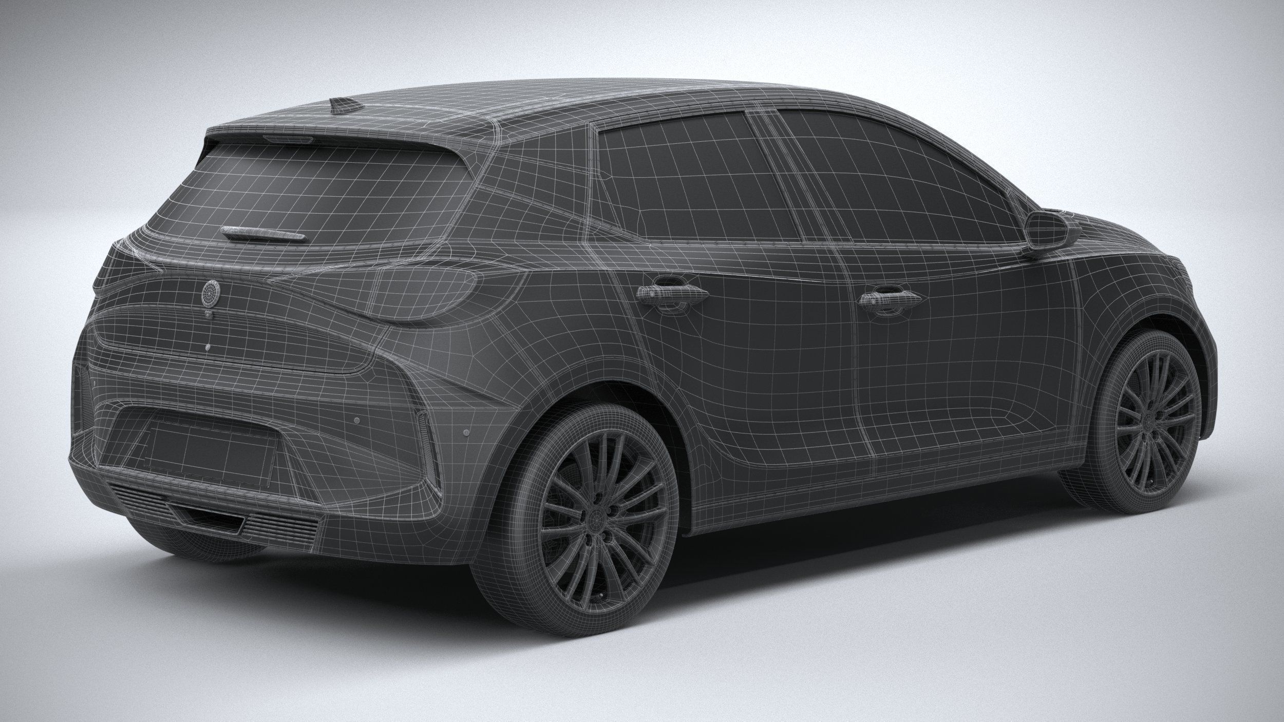 Generic Hatchback v2 2022 3D model_29