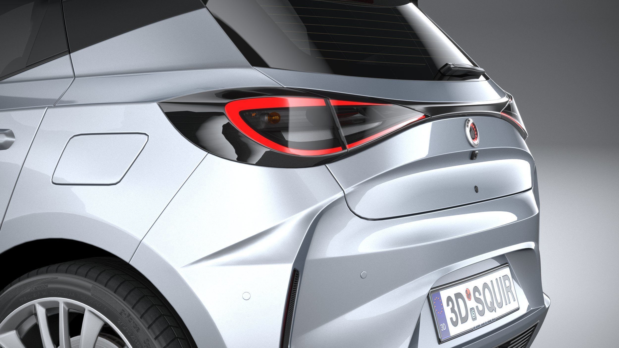 Generic Hatchback v2 2022 3D model_6
