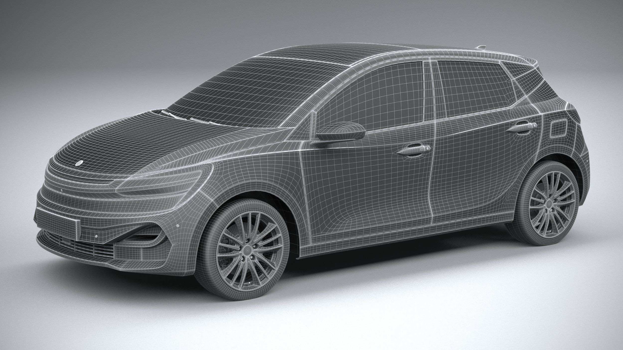Generic Hatchback v2 2022 3D model_26