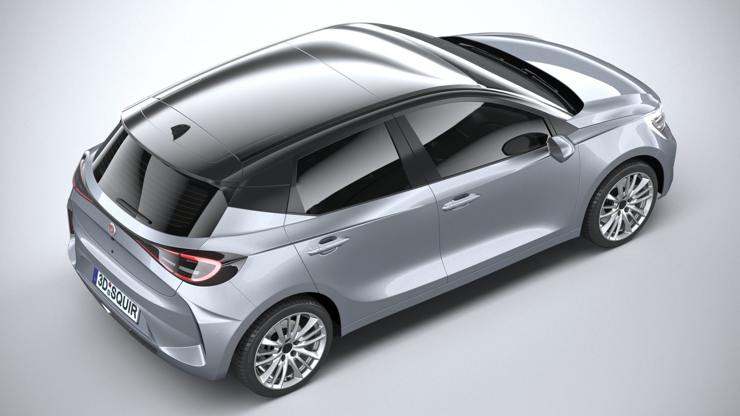 Generic Hatchback v2 2022 3D model_10