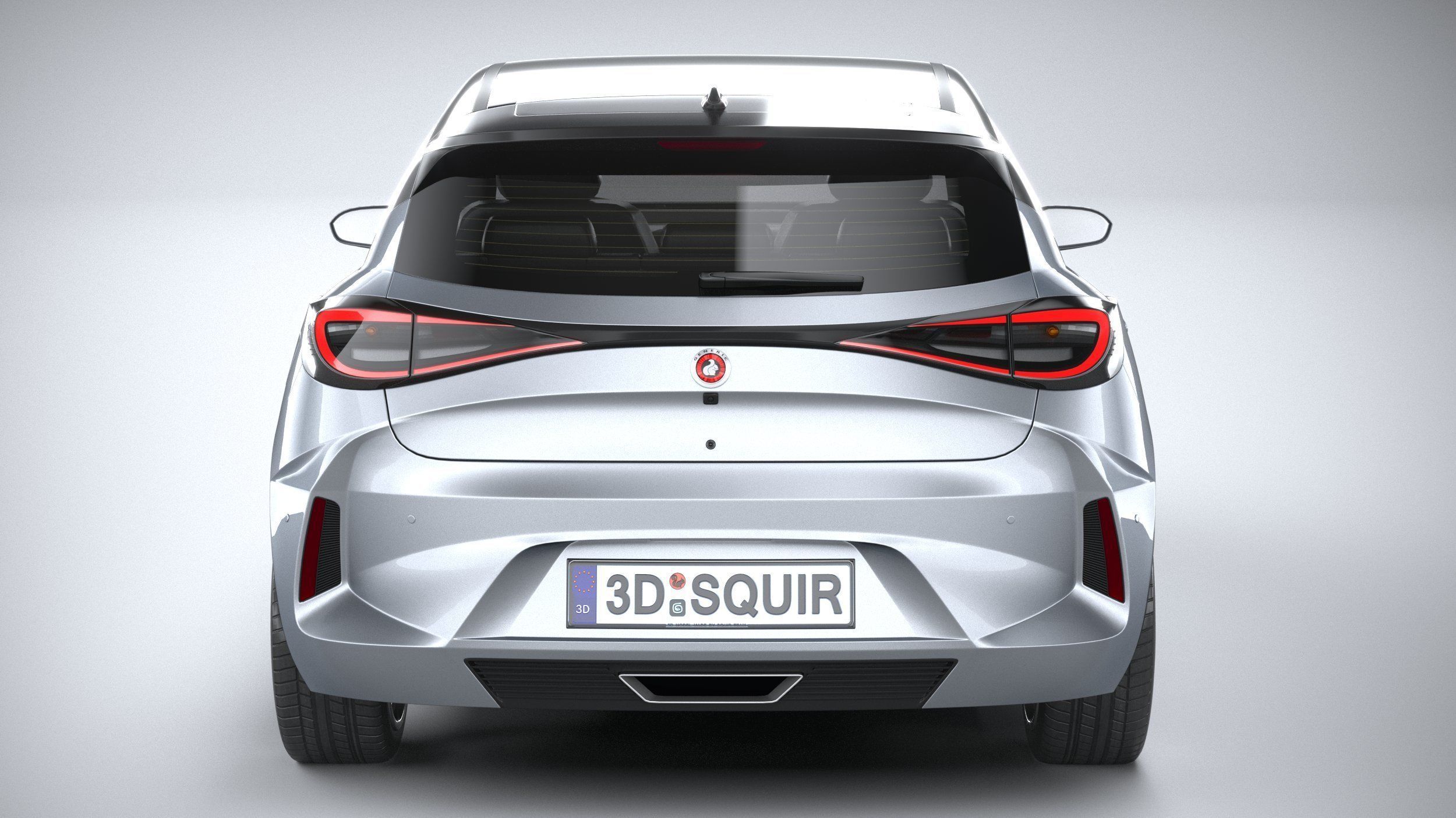 Generic Hatchback v2 2022 3D model_4