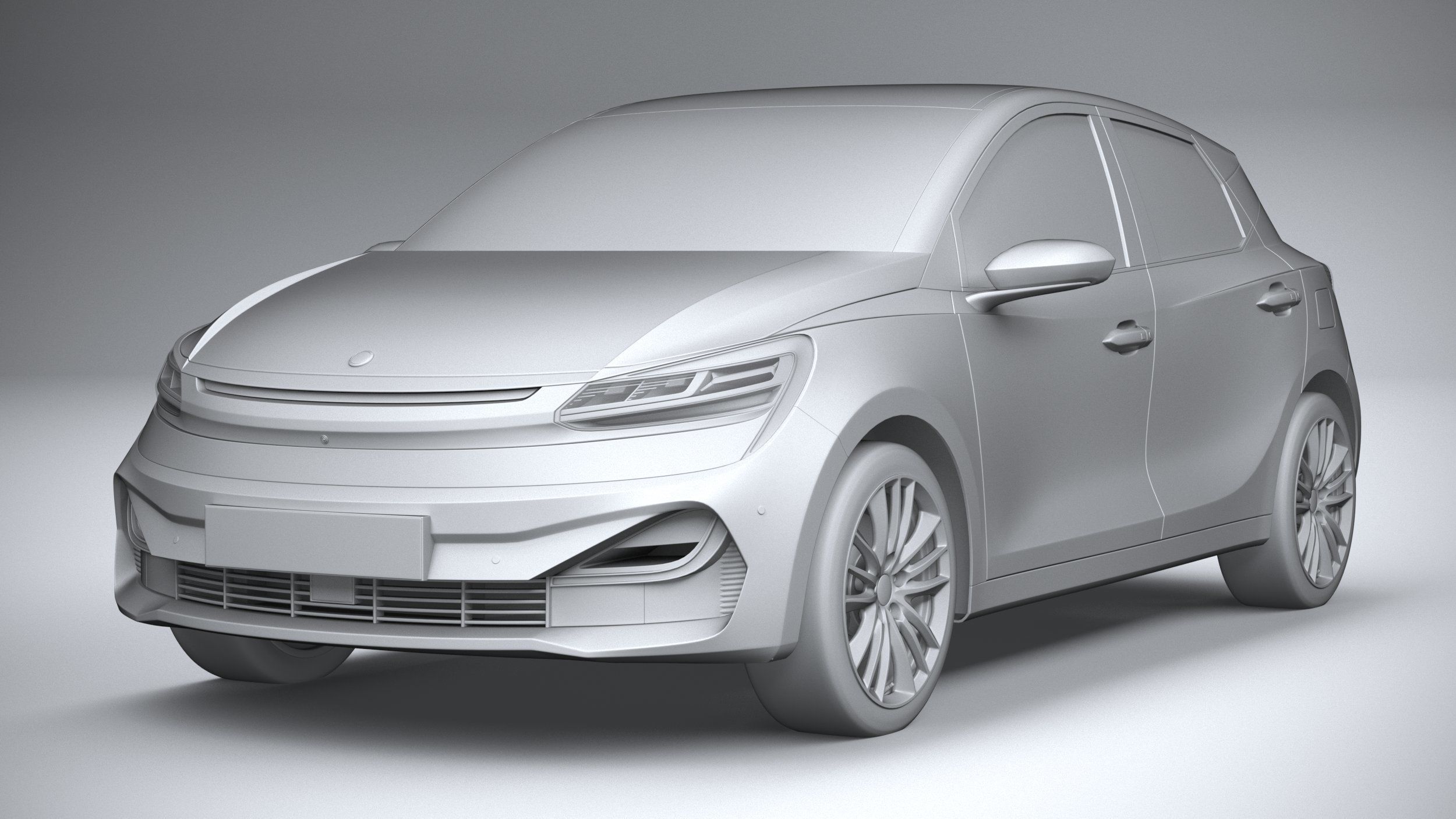Generic Hatchback v2 2022 3D model_20