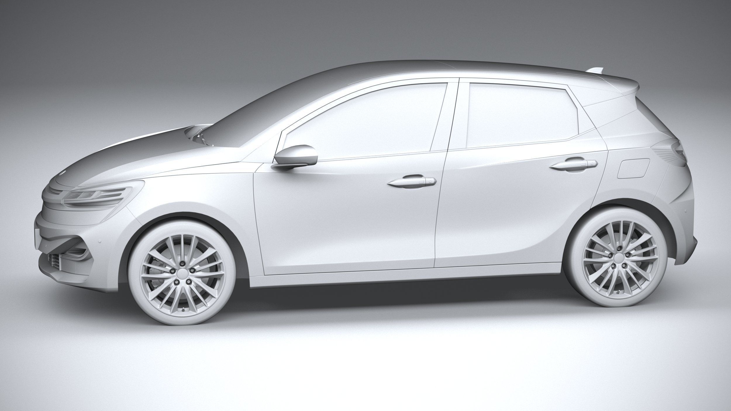 Generic Hatchback v2 2022 3D model_22