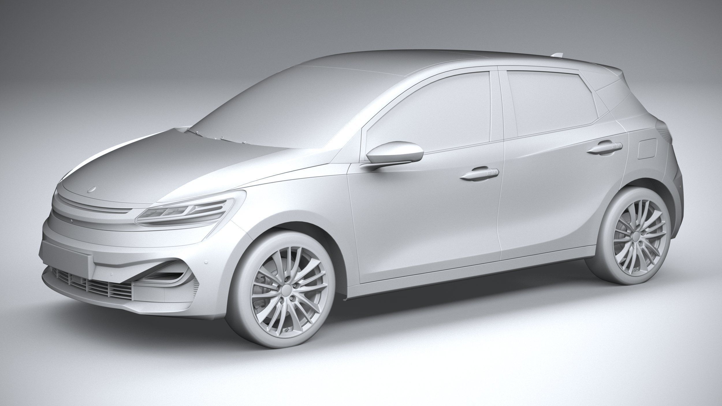 Generic Hatchback v2 2022 3D model_19