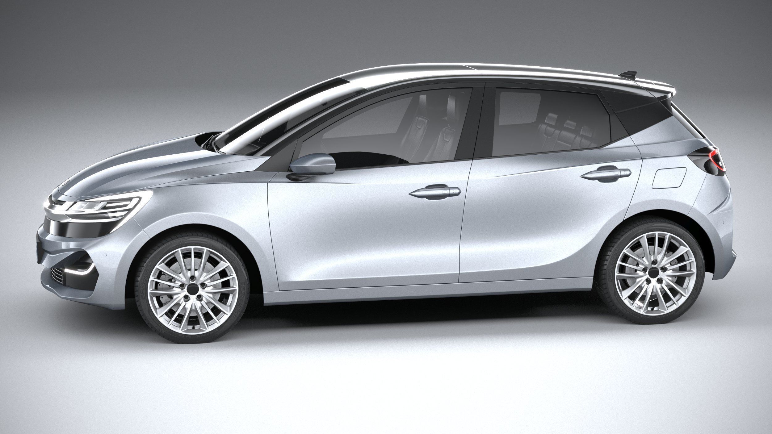 Generic Hatchback v2 2022 3D model_8