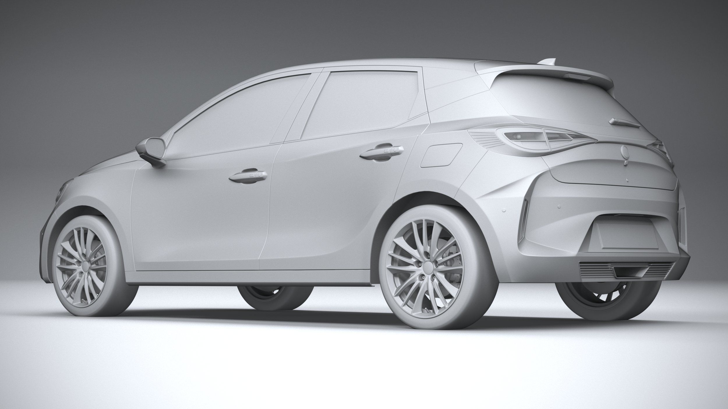Generic Hatchback v2 2022 3D model_21