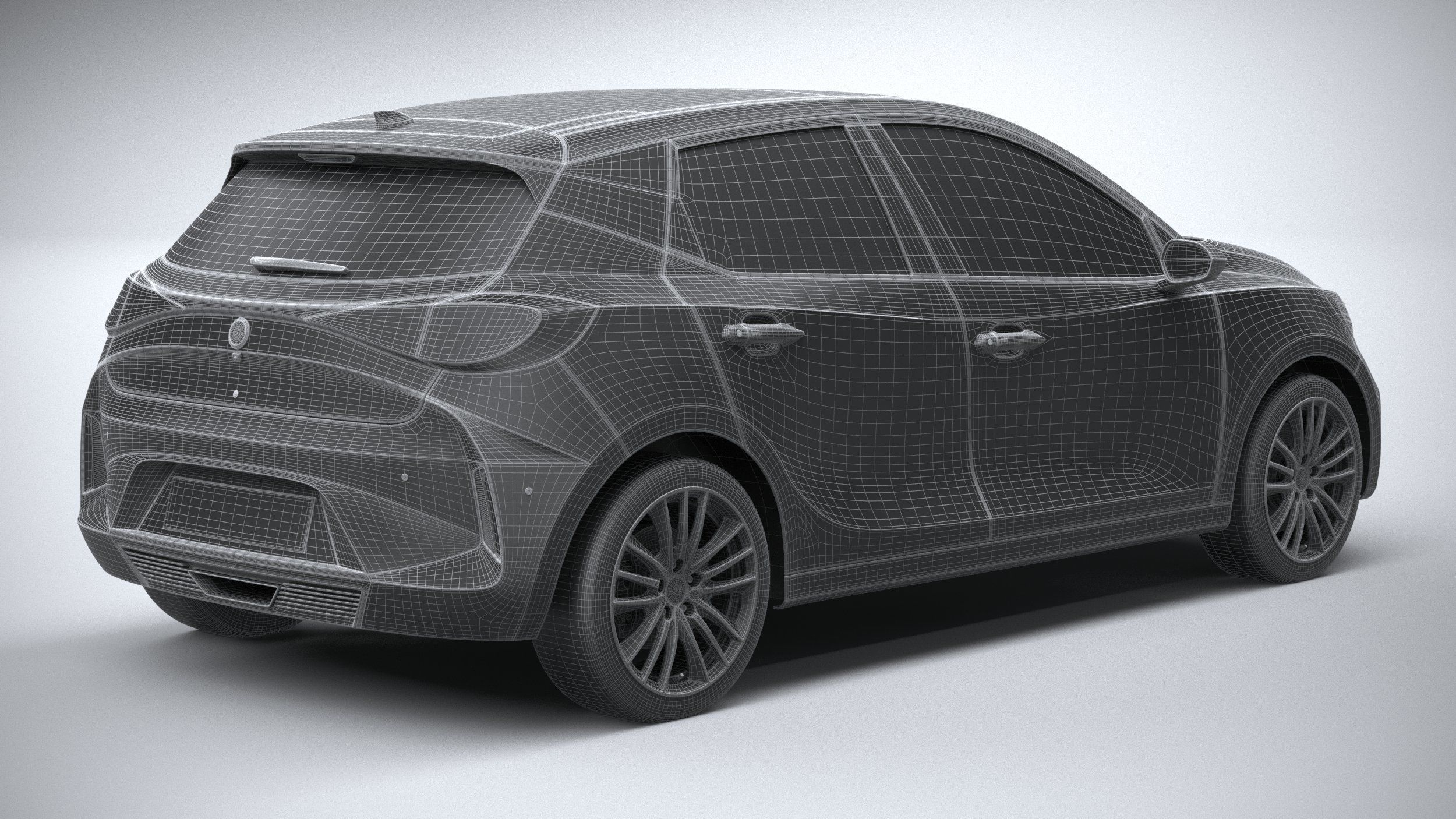 Generic Hatchback v2 2022 3D model_27