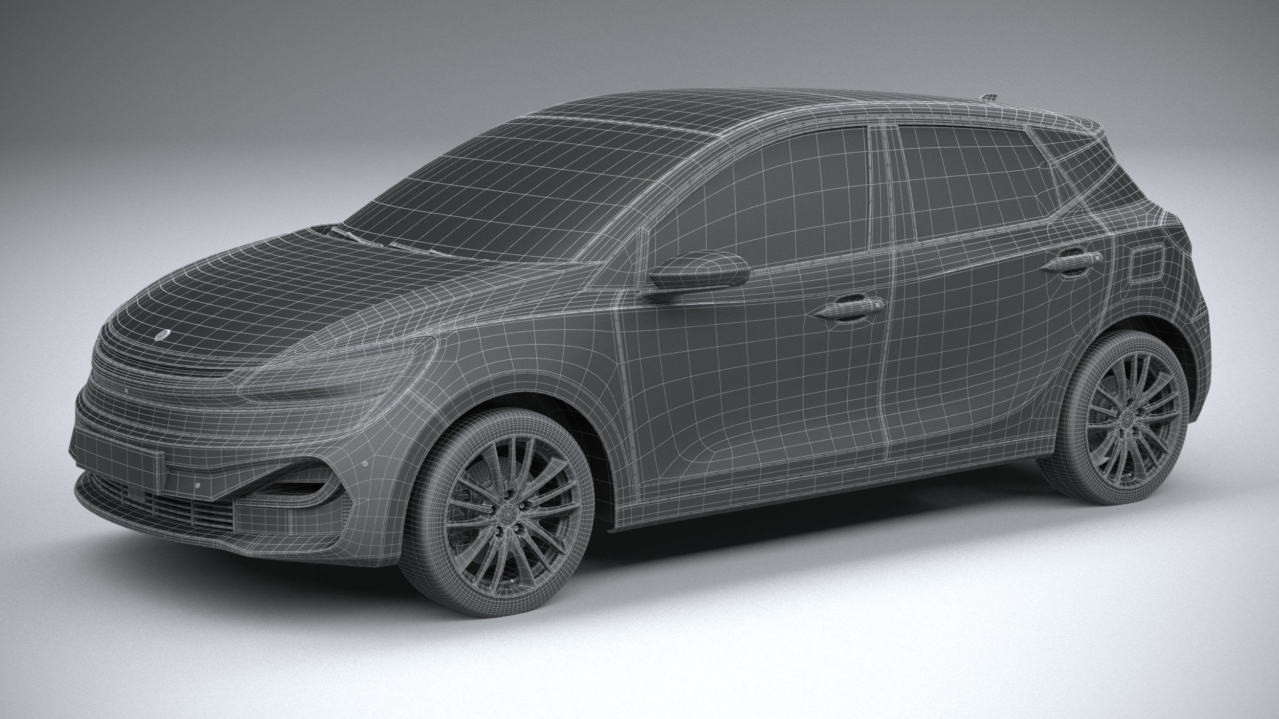 Generic Hatchback v2 2022 3D model_28