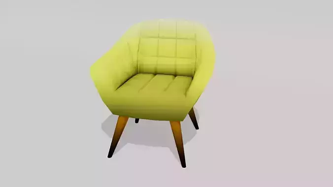 Low poly lounge chair