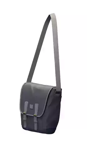 Cartoon High Poly Subdivision Bag Blue