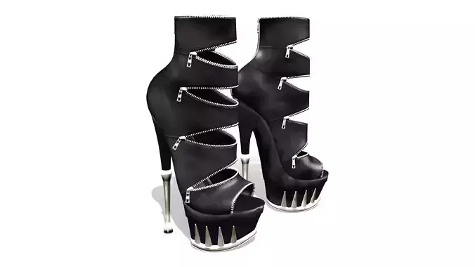 Spinky Zip High Heel Shoes