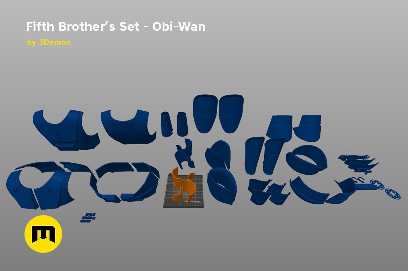 Fifth Brother Set - Obi-Wan 3D print model_8