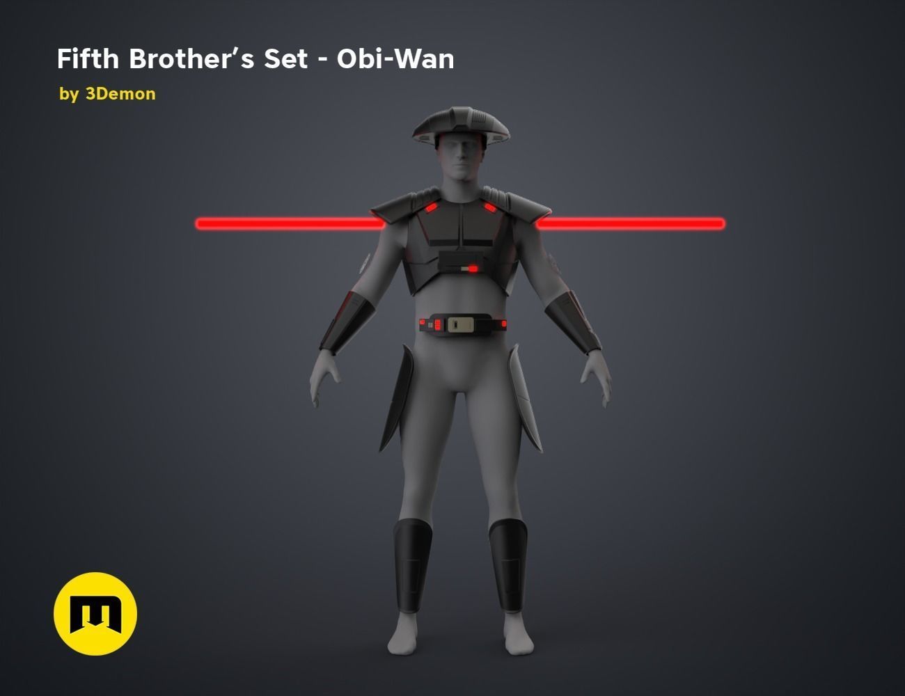 Fifth Brother Set - Obi-Wan 3D print model_4