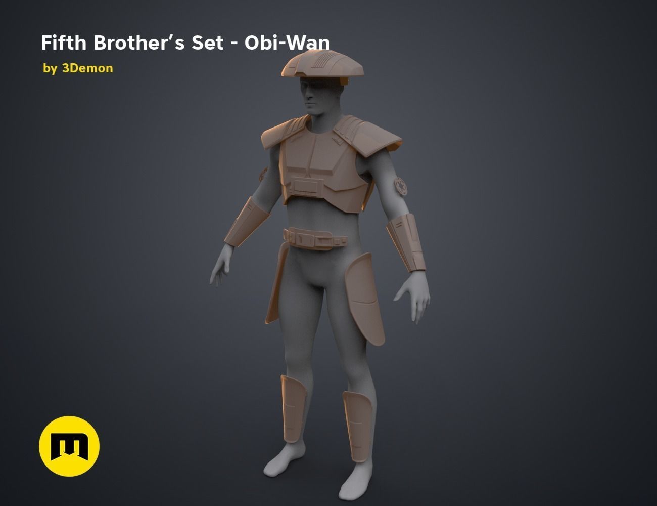Fifth Brother Set - Obi-Wan 3D print model_10