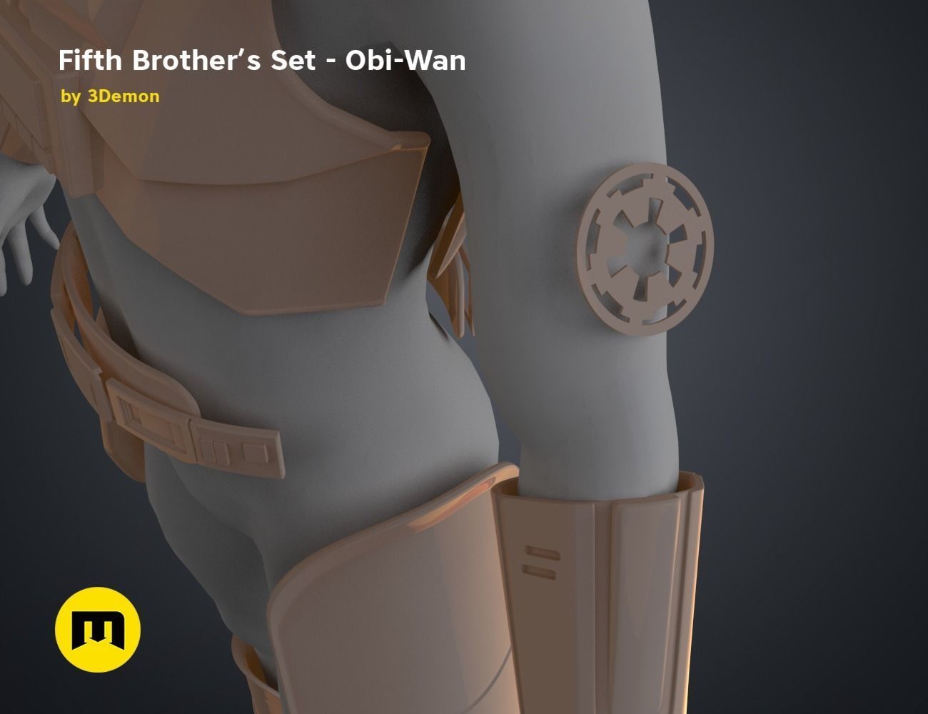 Fifth Brother Set - Obi-Wan 3D print model_20