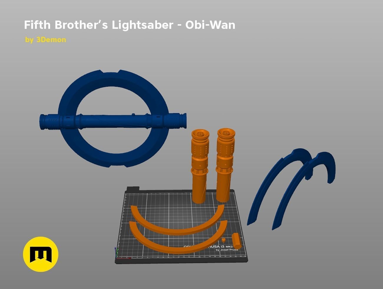 Fifth Brother Set - Obi-Wan 3D print model_9