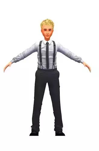 Cartoon High Poly Subdivision Avatar 006 3D Model