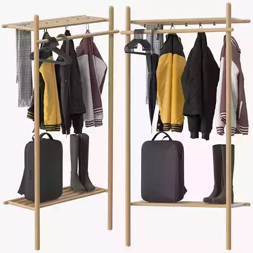 Milford oak wood hall cabinet