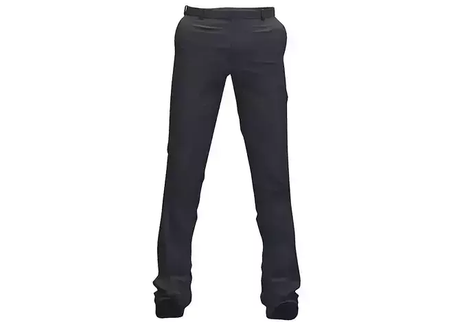 Mens Classical Pants - Straight Black Trousers - Subdivision