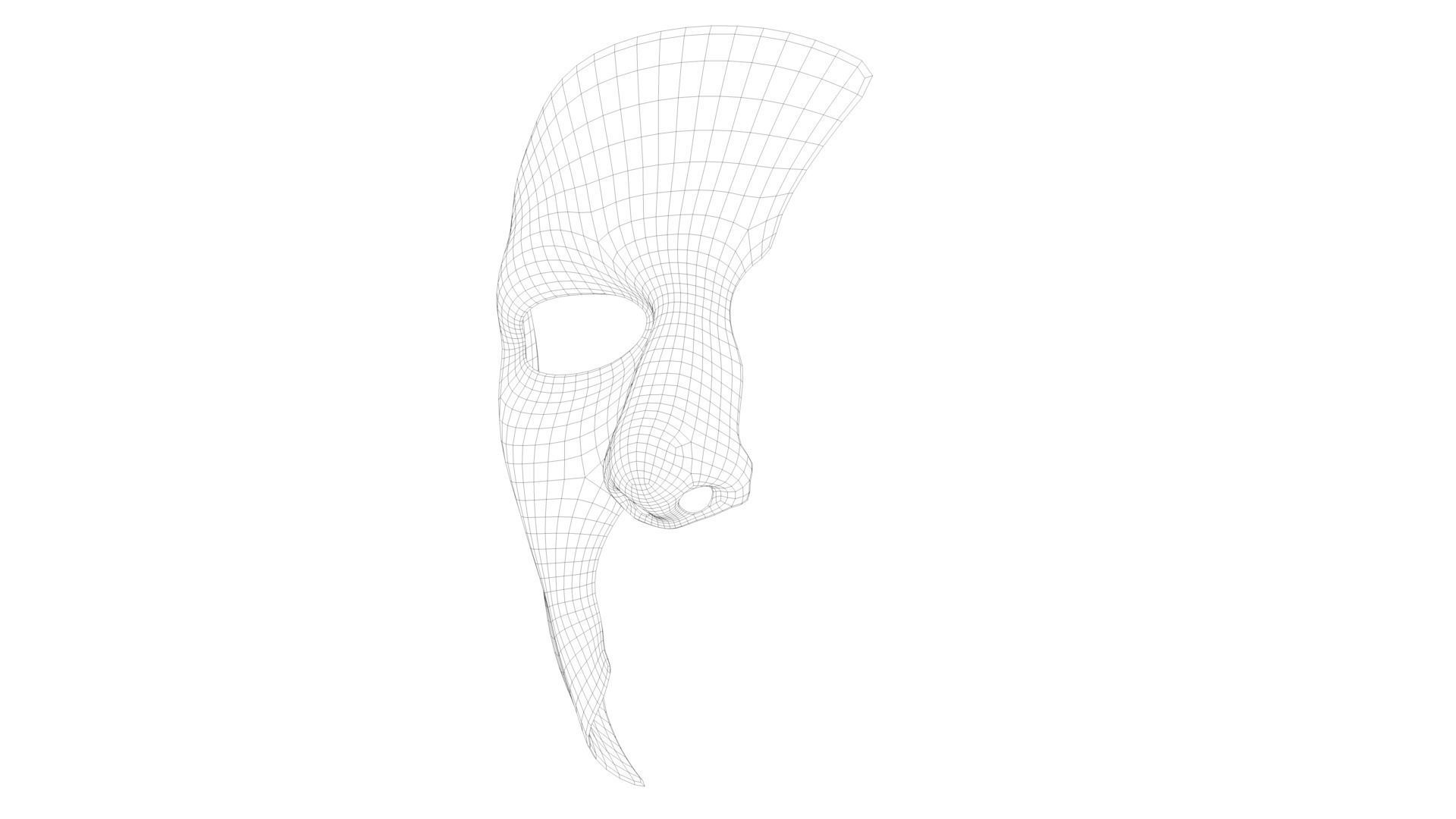 Masque The Phantom of the Opera Low-poly 3D model_13