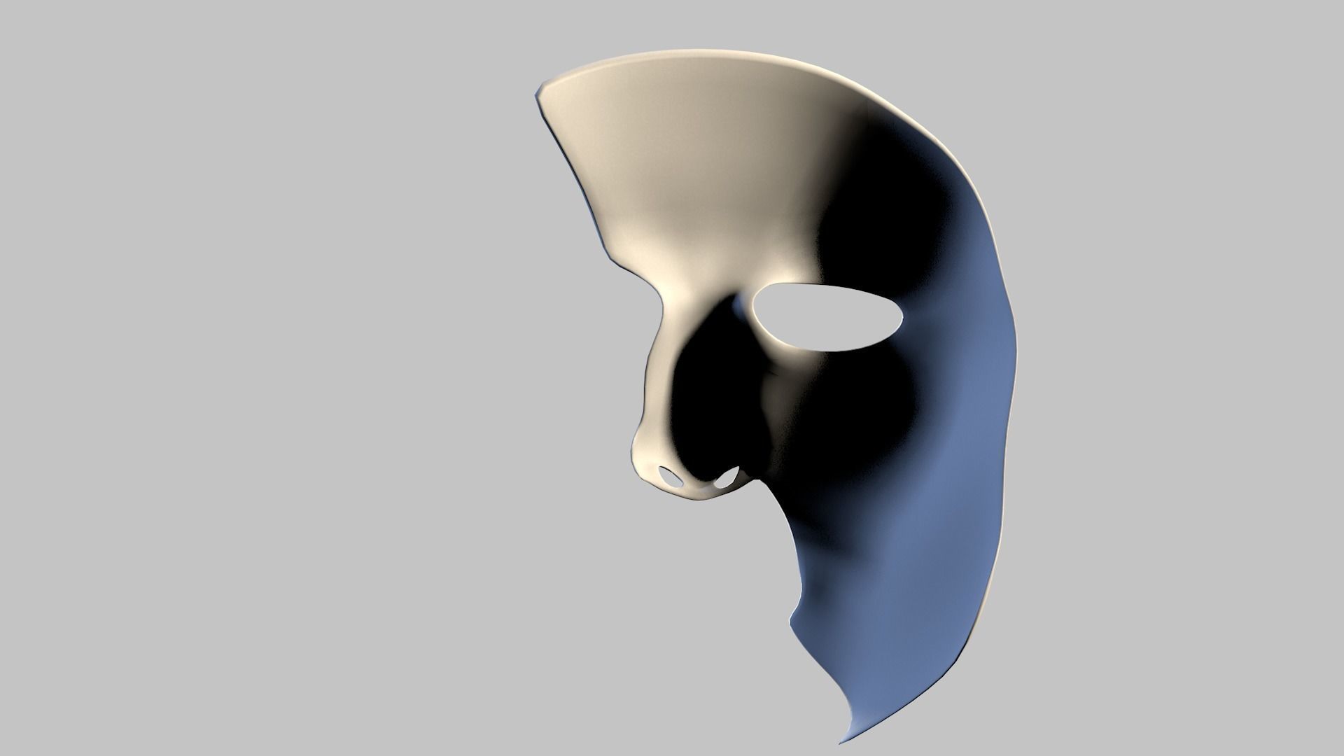 Masque The Phantom of the Opera Low-poly 3D model_20