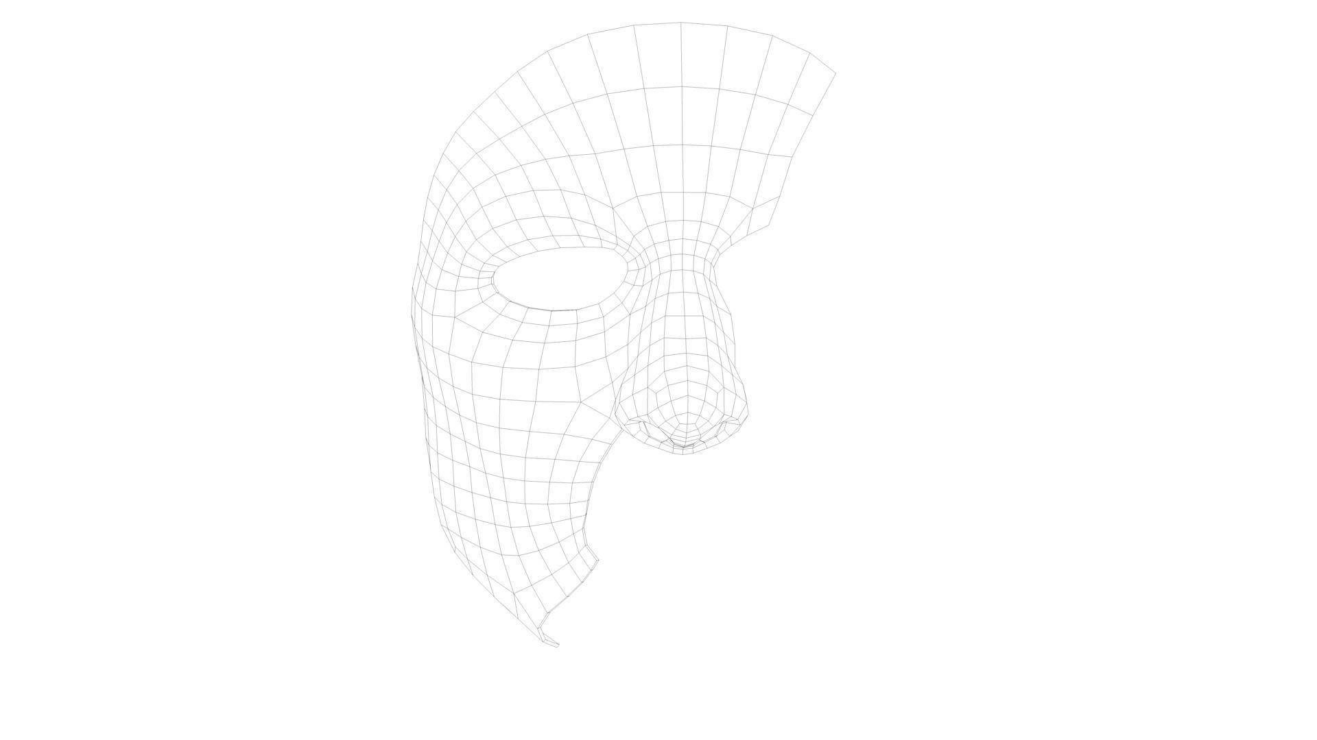 Masque The Phantom of the Opera Low-poly 3D model_6