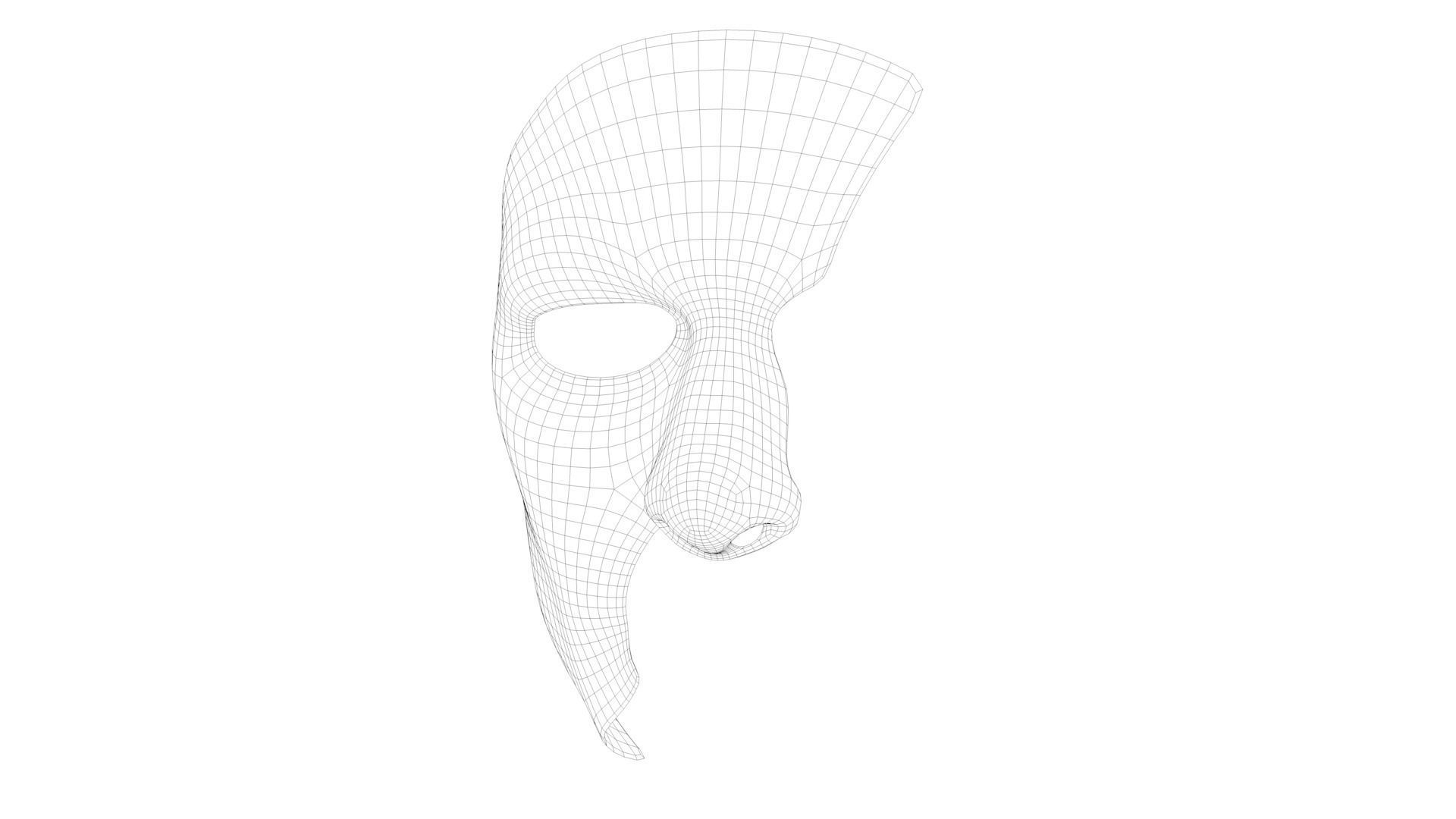 Masque The Phantom of the Opera Low-poly 3D model_12