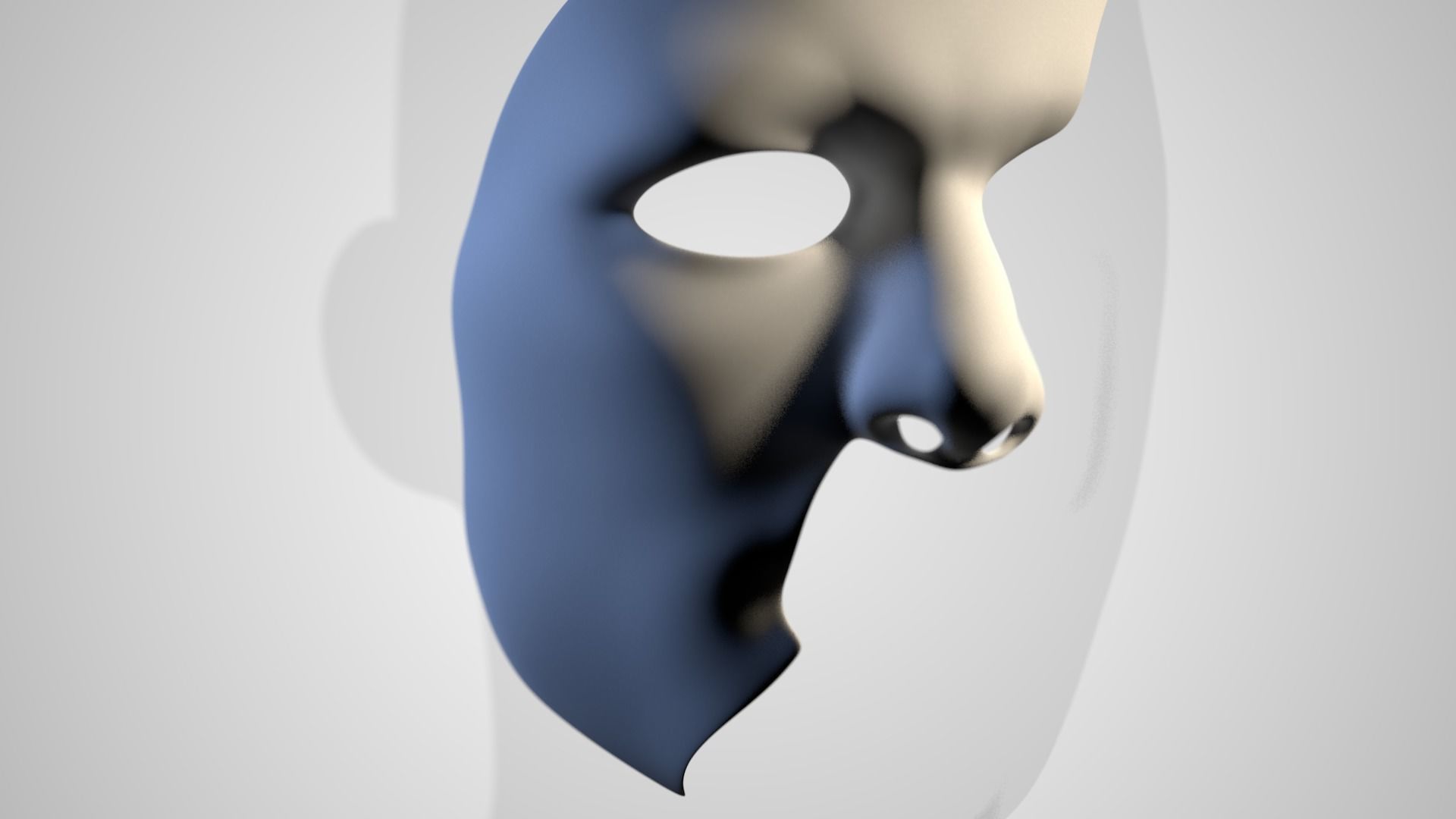 Masque The Phantom of the Opera Low-poly 3D model_2