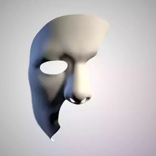 Masque The Phantom of the Opera Low-poly 3D model