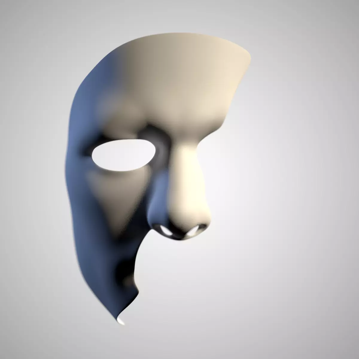 Masque The Phantom of the Opera Low-poly 3D model_0