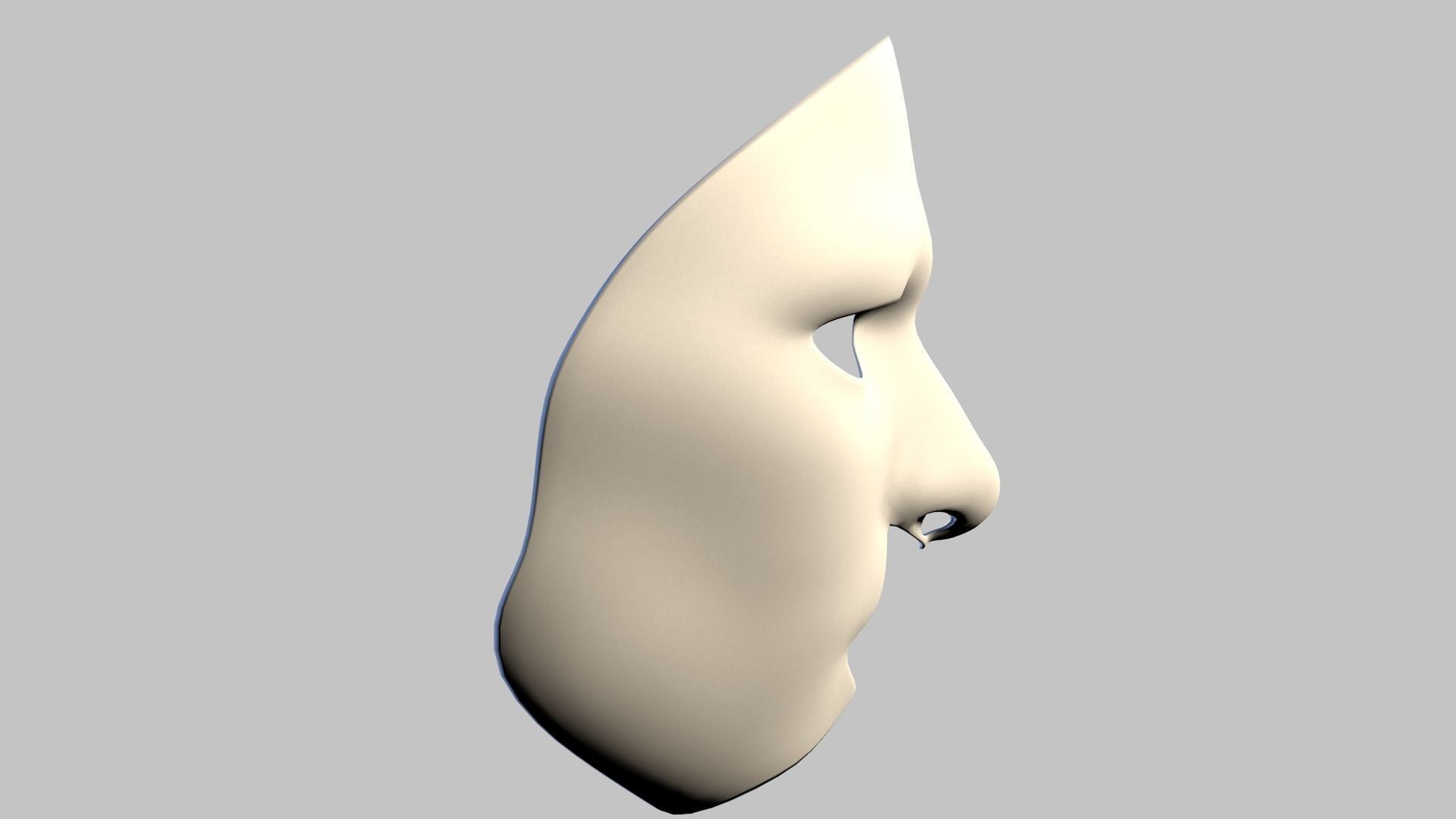 Masque The Phantom of the Opera Low-poly 3D model_17