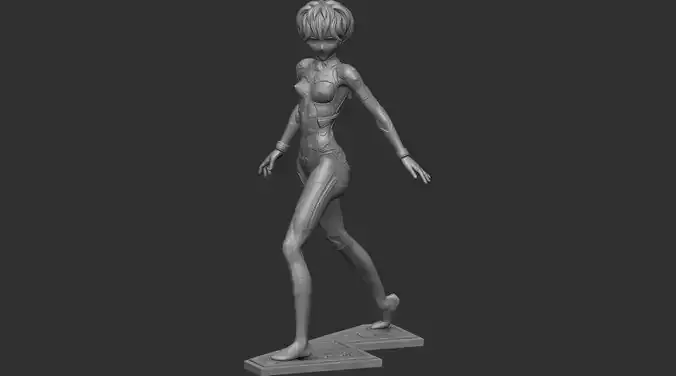 Rei Ayanami Evangelion 3 New pose update 3D print model