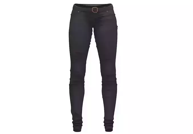 Womens Pants Jeans - Females Black Narrow Trousers Subdivision