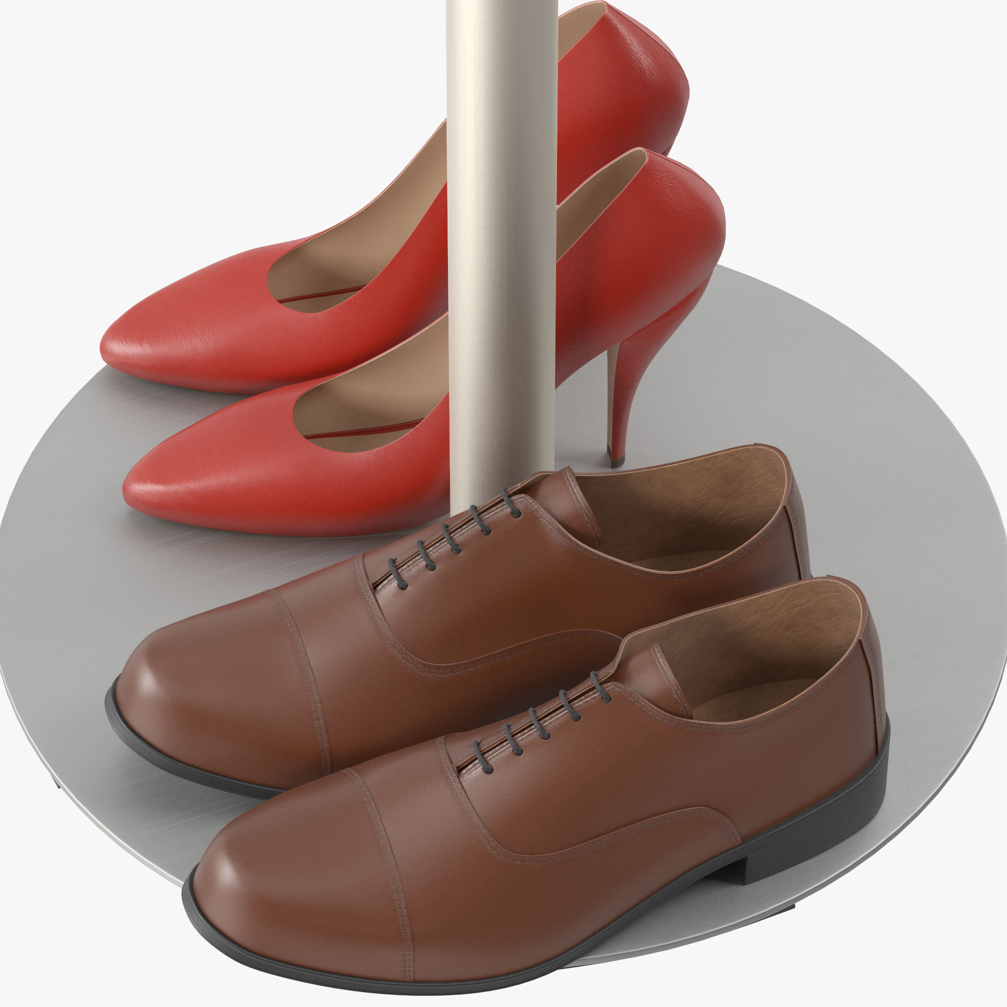 Flag Coat Rack 3D model_3