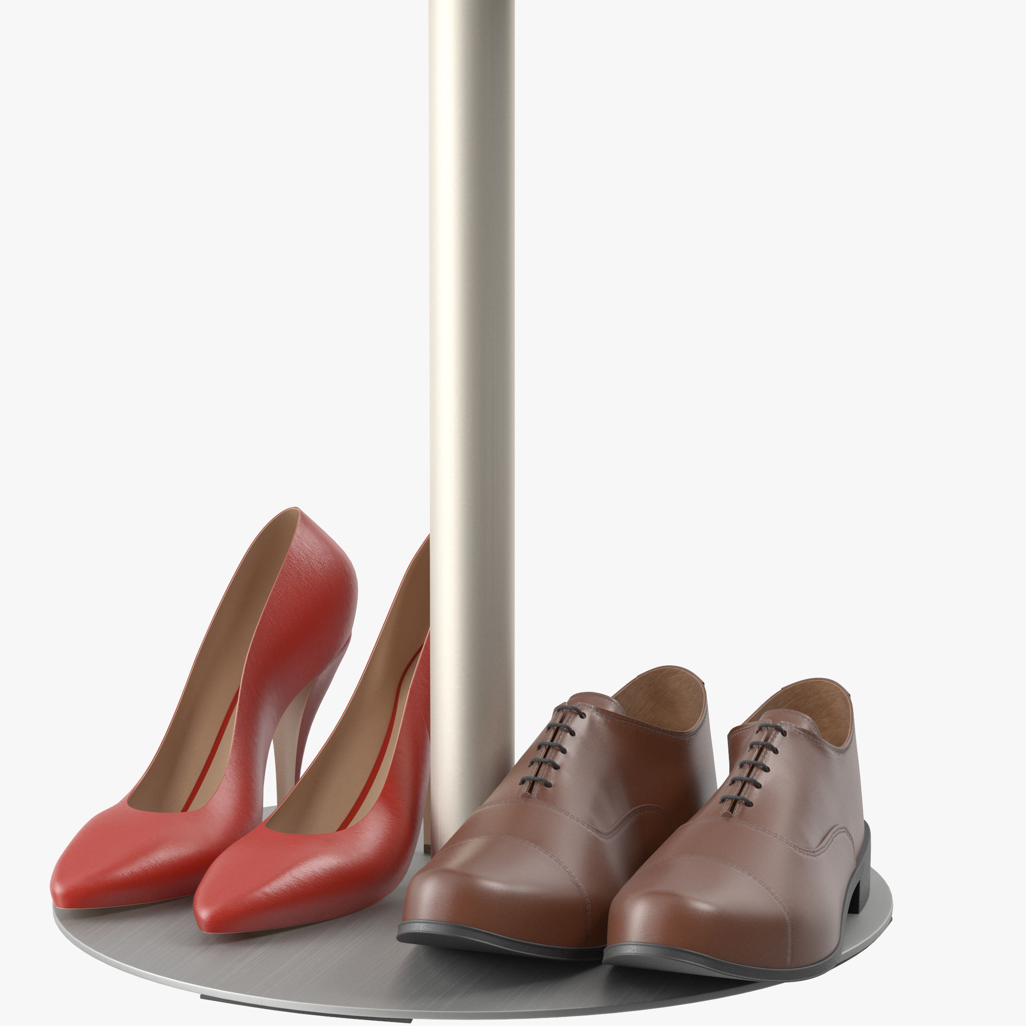 Flag Coat Rack 3D model_11