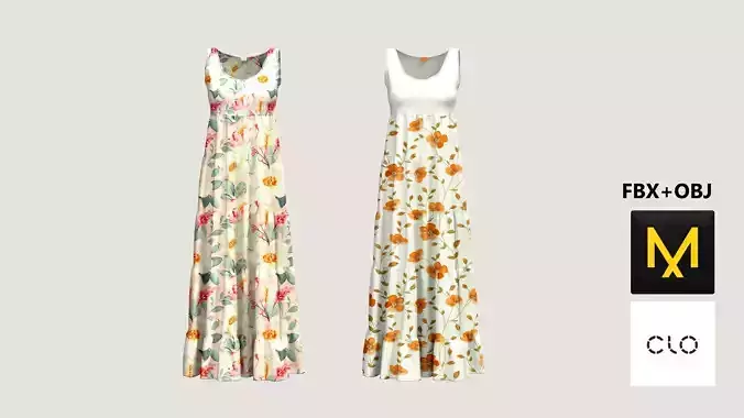 Summer Dress Marvelous Designer