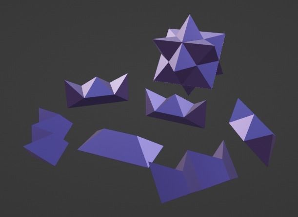 12 Pointed Star Puzzle 3D print model_1