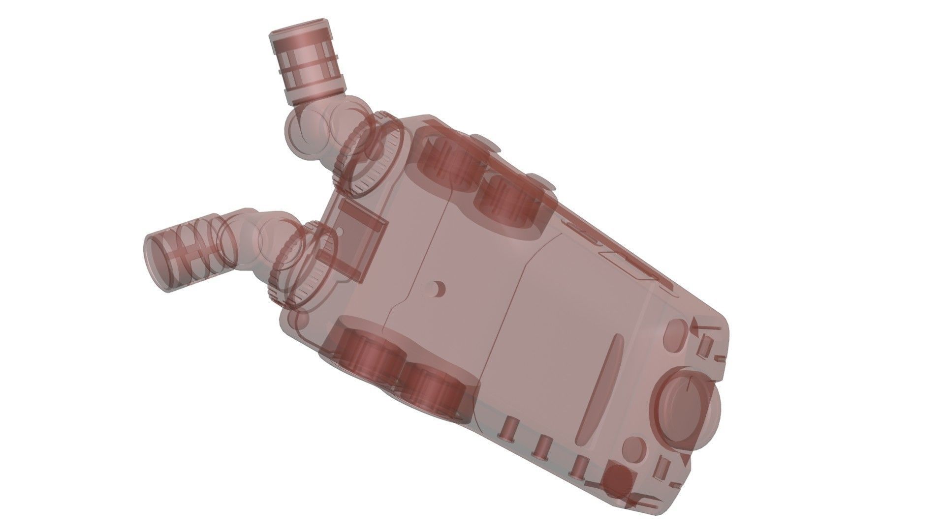 Tascam Portacapture X8 Low-poly 3D model_10