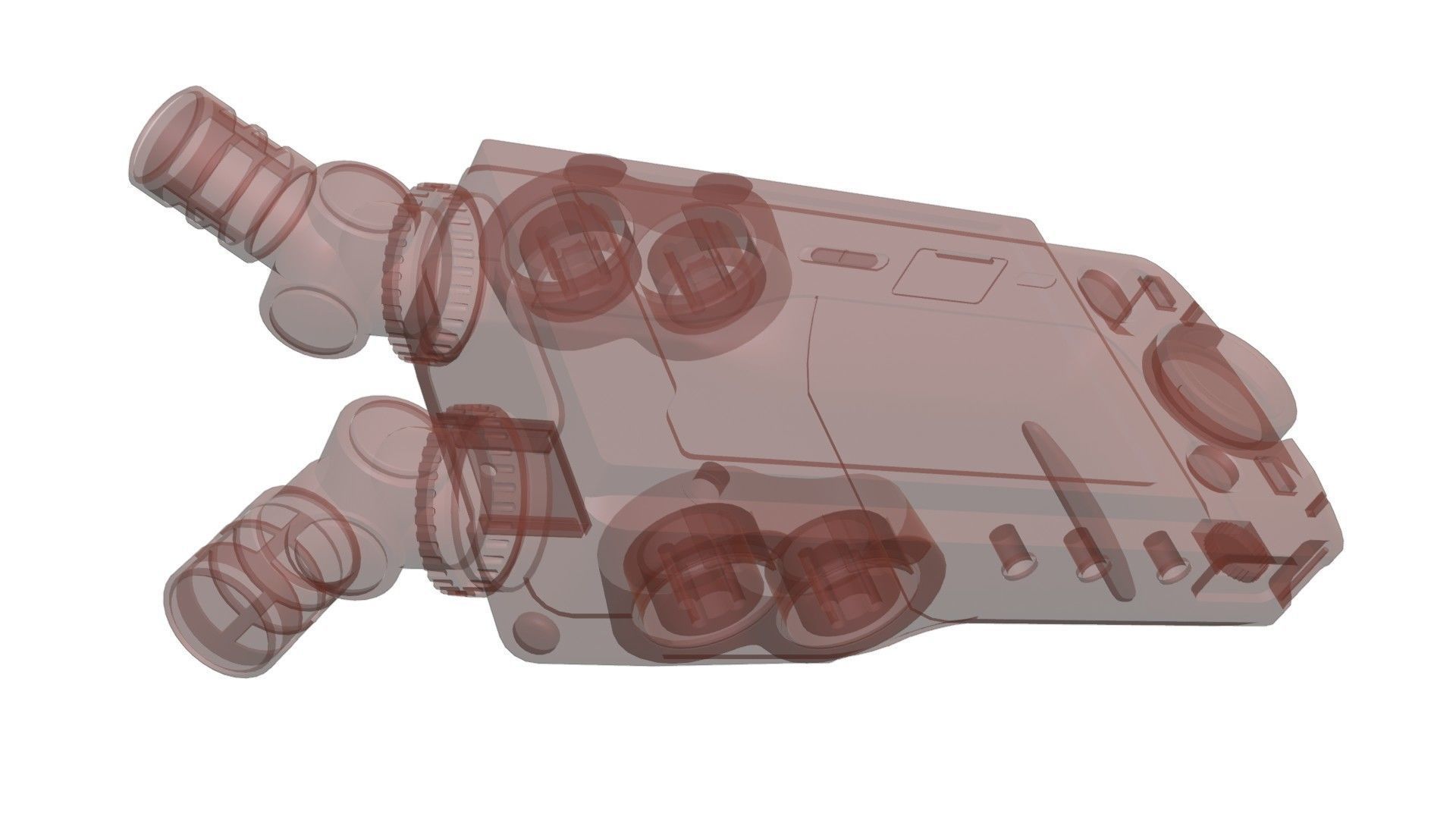 Tascam Portacapture X8 Low-poly 3D model_7