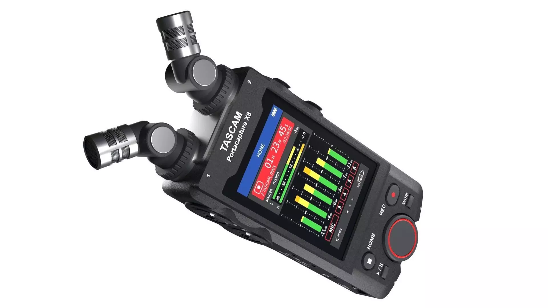 Tascam Portacapture X8 Low-poly 3D model_0