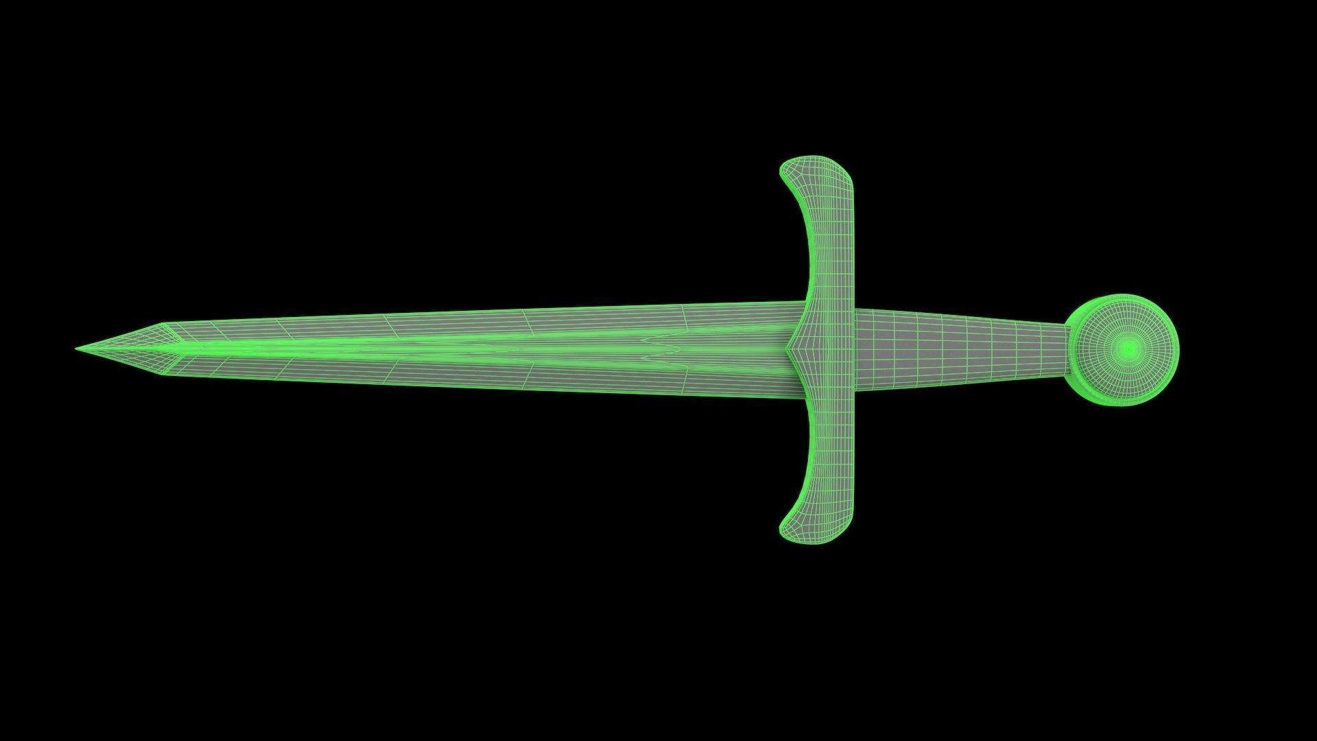 Greek Dagger 3D model_6