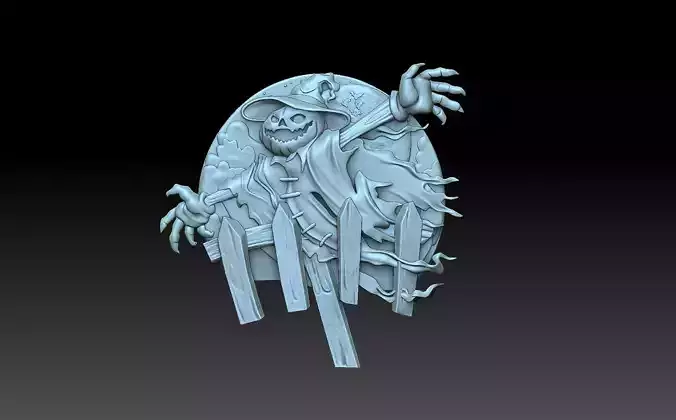 Halloween witch figurine 3D print model