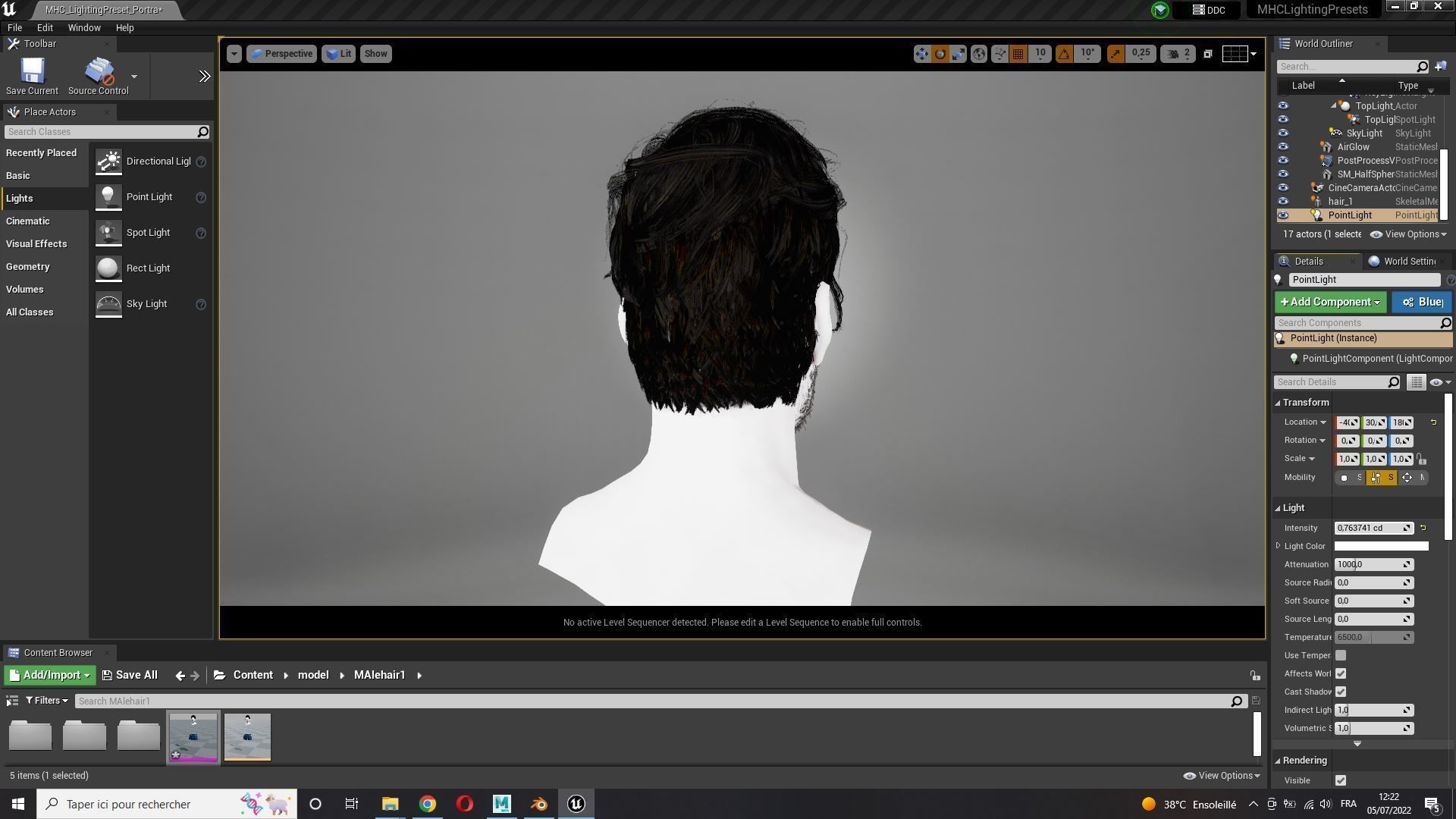 Realistic Hair Beard brows mustache p6 Low-poly 3D model_16