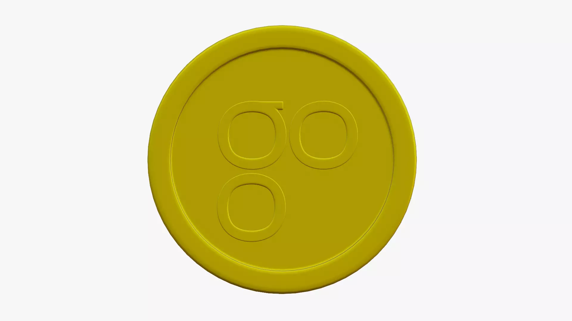 Omisego Coin Low-poly 3D model_0