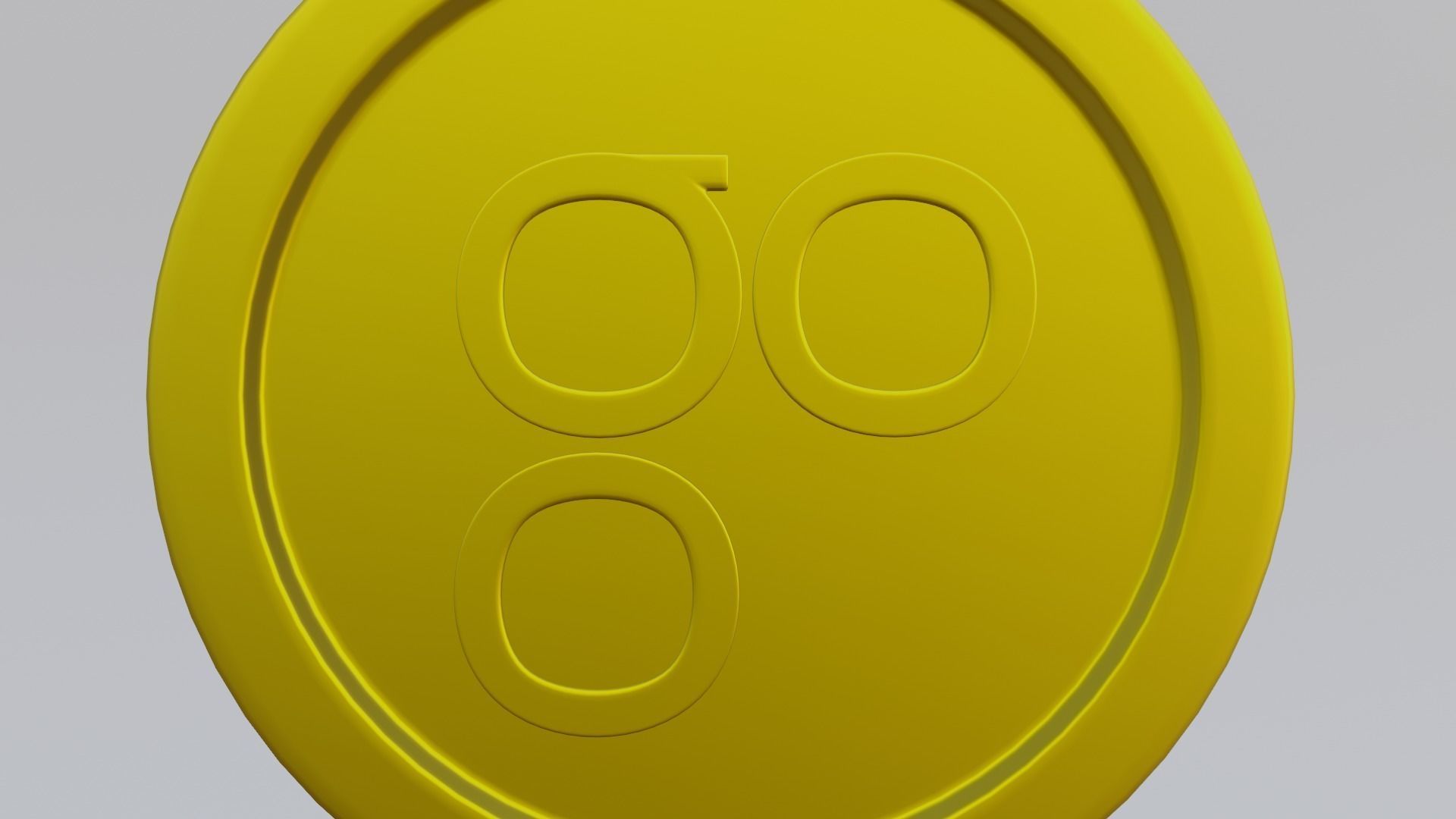 Omisego Coin Low-poly 3D model_6