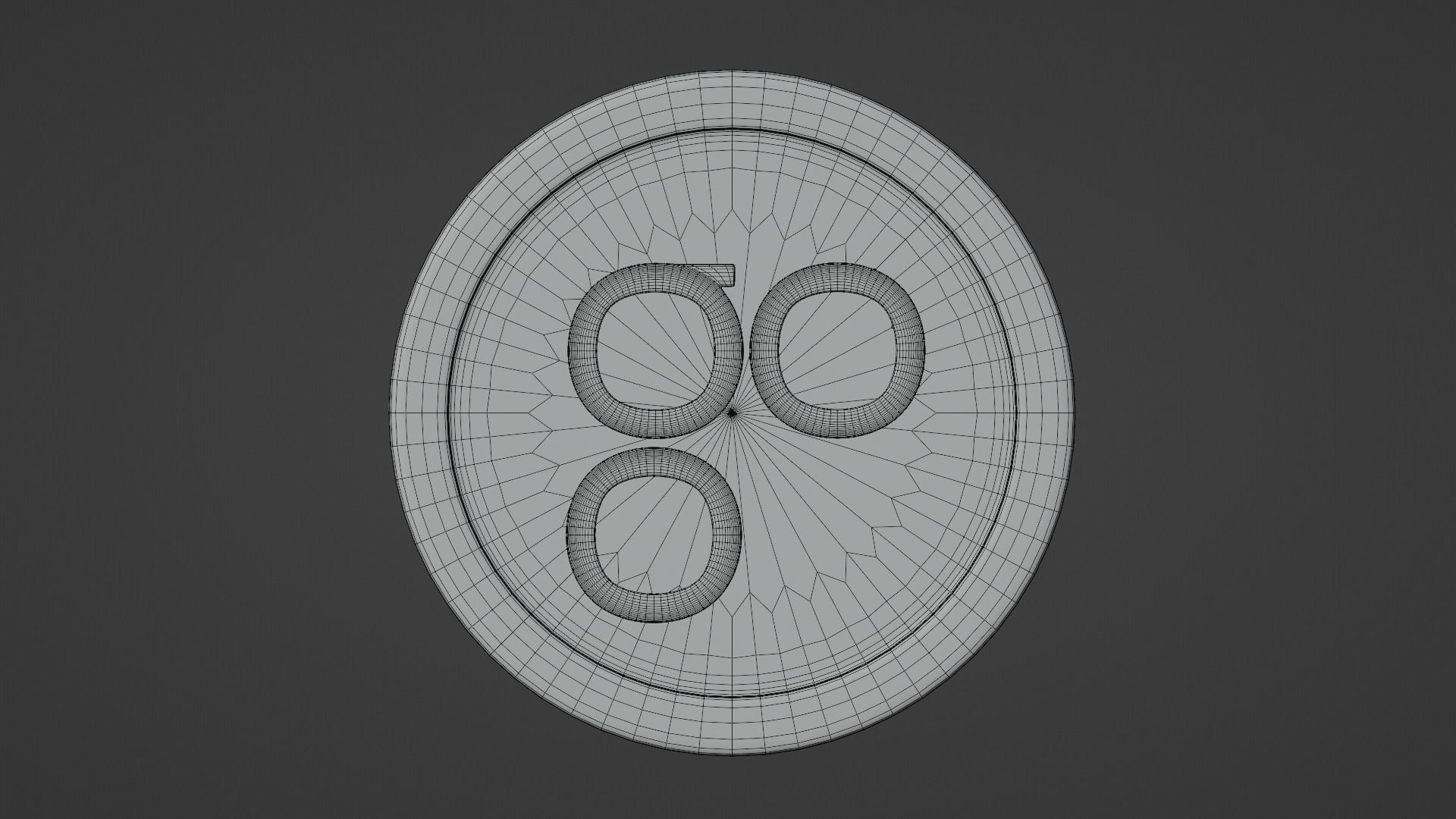 Omisego Coin Low-poly 3D model_2