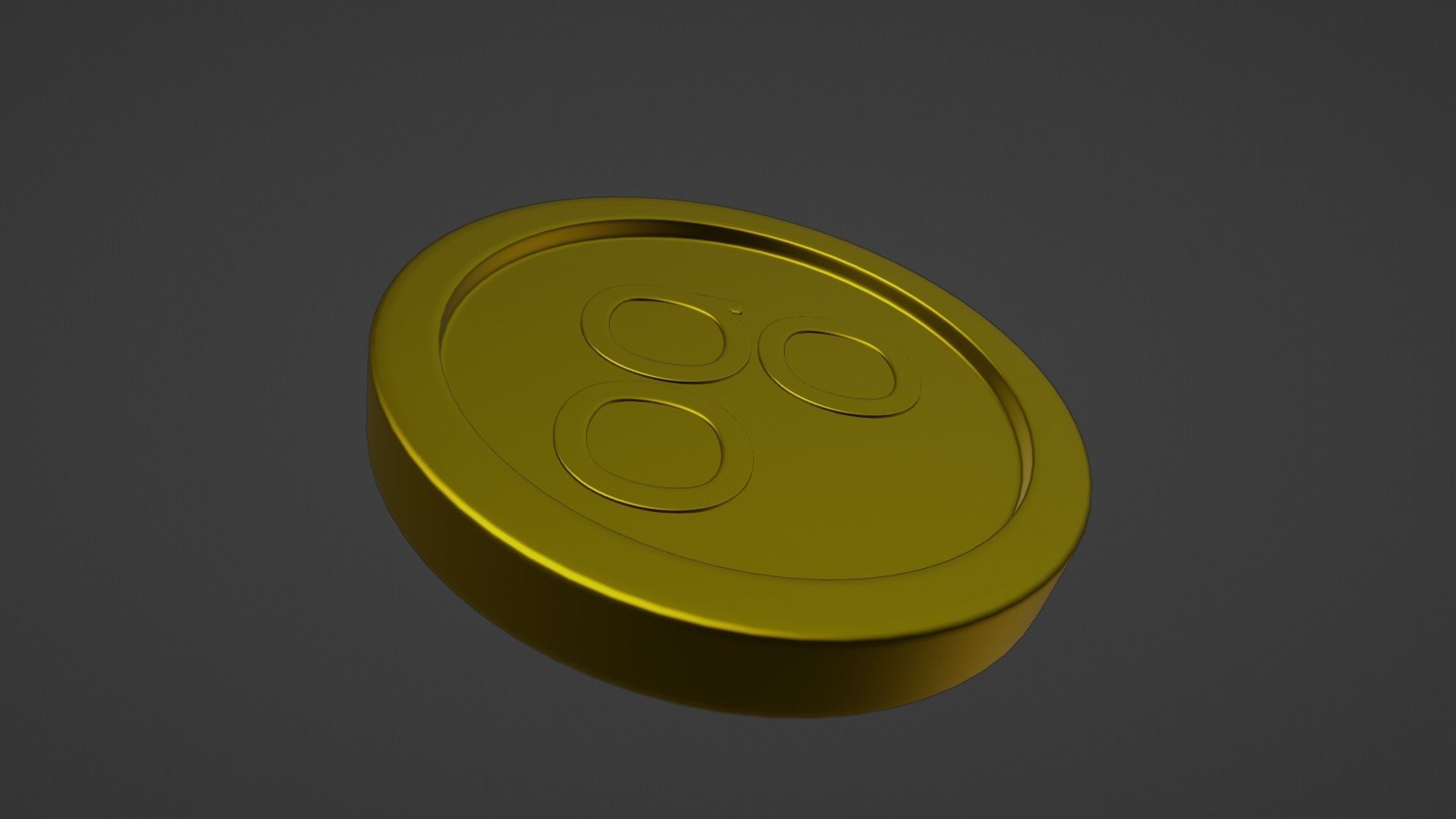 Omisego Coin Low-poly 3D model_9